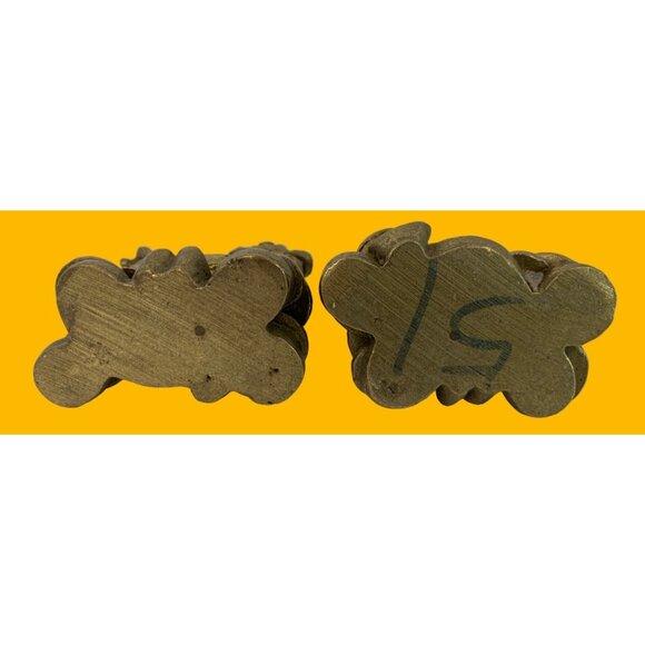 VTG Brass FengShui Foo Dogs Pair Dragon Figures Pi Xiu Figurines Lucky 3" 7892 - Picture 10 of 11